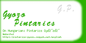 gyozo pintarics business card